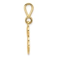 thumbnail image 2 of Diamond2Deal 14K Pendentif Initiale Lettre E en Or Jaune Script Filigrane pour Femmes, 2 of 6