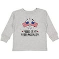 thumbnail image 3 of Inktastic Military Veteran Daddy Proud Son Daughter Boys or Girls Long Sleeve Toddler T-Shirt, 3 of 5