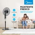 thumbnail image 3 of VENTILADOR MIDEA PEDESTAL MFA164MB 16 PUL TEMPORIZADOR, 3 of 8