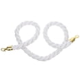 thumbnail image 3 of Miangastore Hemp Stanchion Ropes: Braided Rope Barrier With Hooks For Queue Crowd Control Movie Theaters Grand Openings Celebrations 1m, 3 of 9