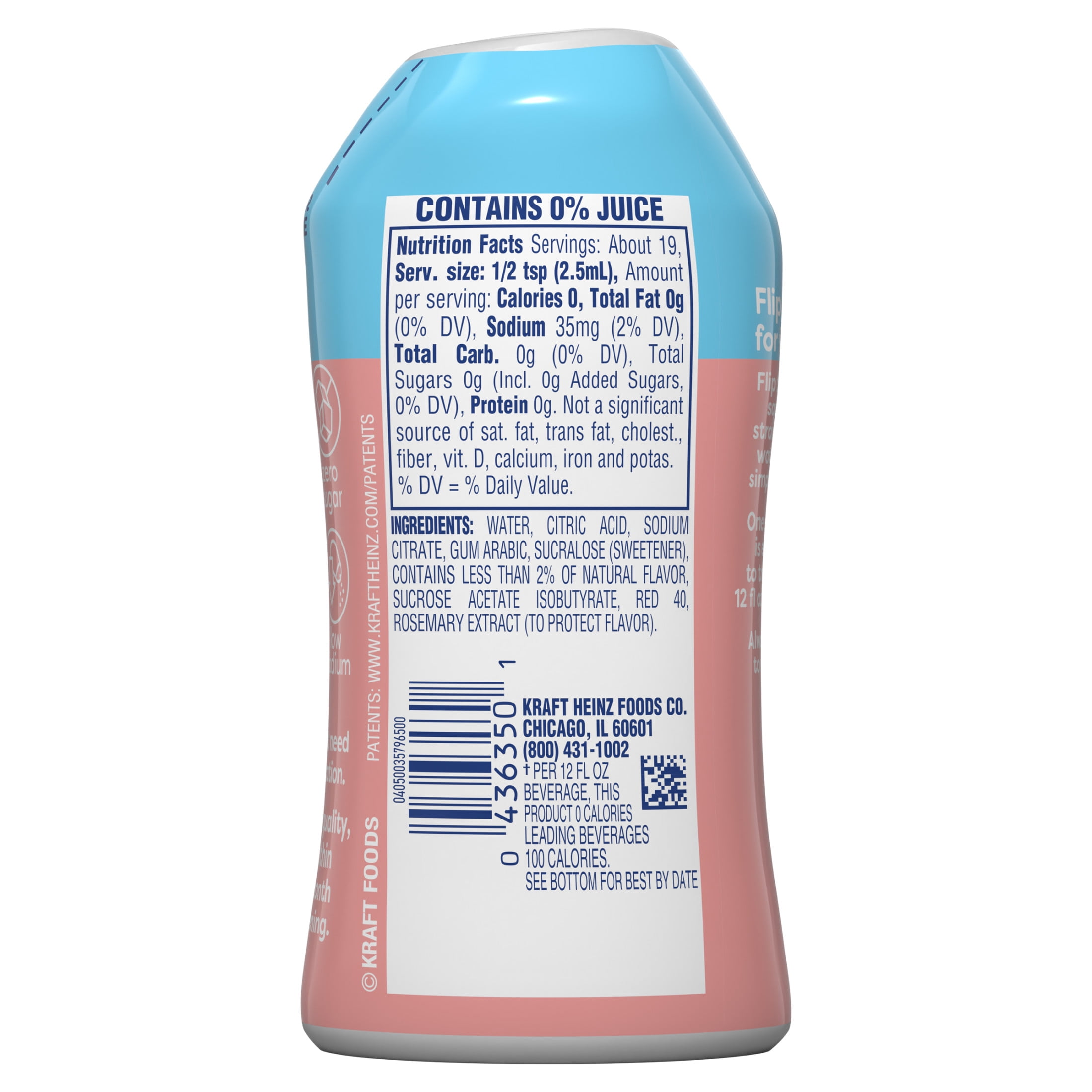 Crystal Light Liquid Strawberry Lemonade Naturally Flavored Drink Mix, 1.62 fl oz Bottle