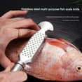 thumbnail image 2 of 2-in-1 Stainless Steel Fish Scaler + Ginger Grater – Fast & Easy Fish Cleaning Tool, Multifunction Stainless Steel Fish Scaler Remover, Heavy Duty Rustproof Fish Scale Scraper for Kitchen Home (1pcs), 2 of 8
