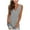 Gray, variant on LEAVINGSUO Summer Womens Tank Tops Women's Casual Solid V-Neck Pocket Sleeveness Tops Loose Vest Blouses Wine M