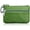 A_Green, variant on Black Small Leather Coin Purse Change Pouch for Women Men Kids with Zip Key Ring