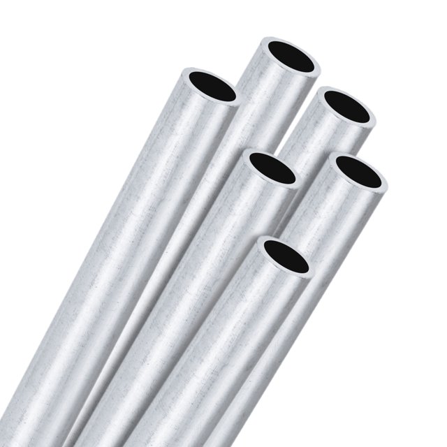 Uxcell 6-Pack 6063 Aluminum Round Tube, 8mmx10mm(IDxOD) 100mm Length Straight Tubing