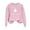 #025-Pink, variant on Neewe Women's Casual Crew Neck Sweatshirt Halloween Printed Loose Soft Long Sleeve Pullover Tops