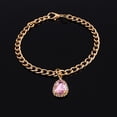 thumbnail image 2 of Gema Diamante de Imitación Bling Collar Diamante Mascota Cachorro Rosado Yuyangstore Collar de cachorro de gato, 2 of 7