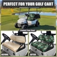 thumbnail image 4 of Uorisanigo Tropical Palm Leaf Golf Cart Seat Easy to Install Golf Seat Cushion Cover Polyester Dress UP Older Golf Cart Vinyl Seat Adjustable Straps for Most 2 Passenger Club Car, 4 of 7