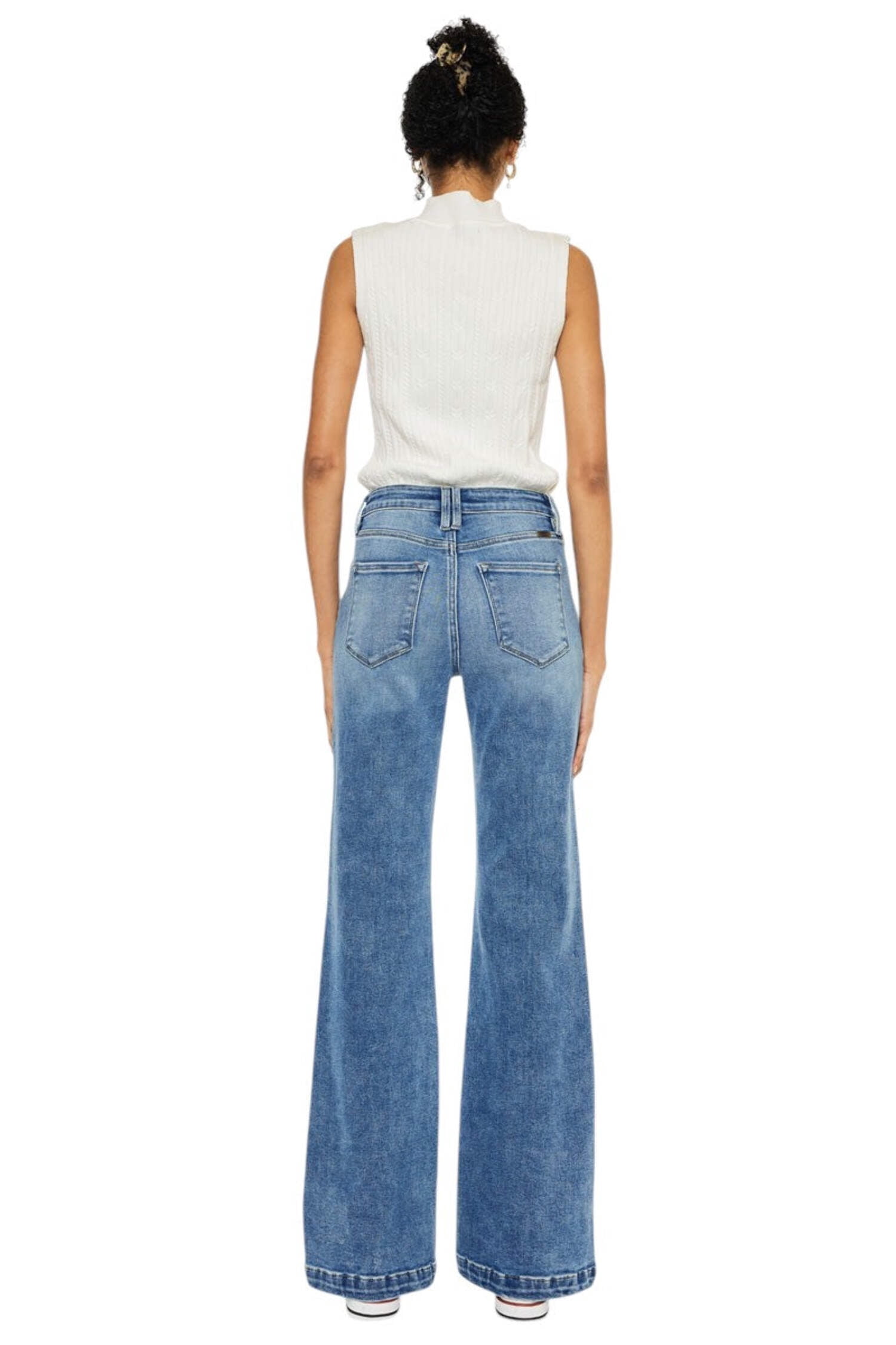 Kancan - Avonlea High-Rise Wide Flare Jeans (32" Inseam) - KC20024