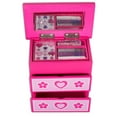 thumbnail image 3 of Melissa & Doug Decorate-Your-Own Wooden Double-Drawer Chest Craft Set Pink, 3 of 3