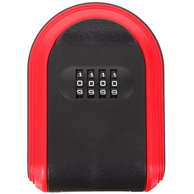 Boîte de Serrure de Sécurité avec Code pour Montage Mural ABS Plastique Couleur Rouge s'Adapte à Diverses Clés