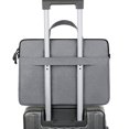 thumbnail image 6 of SATRINO 15 15.6 16 inch Laptop Computer PC Shoulder Bag Carrying Case, Water-Repellent Fabric Briefcase, Lightweight Toploader, Business Casual or School (Gray), 6 of 8