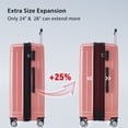 thumbnail image 4 of Hardside Luggage Sets 3 Pieces, Lightweight Carry on Luggage with TSA Lock, Expandable Luggages Spinner Suitcase 20inch 24inch 28inch, 4 of 6