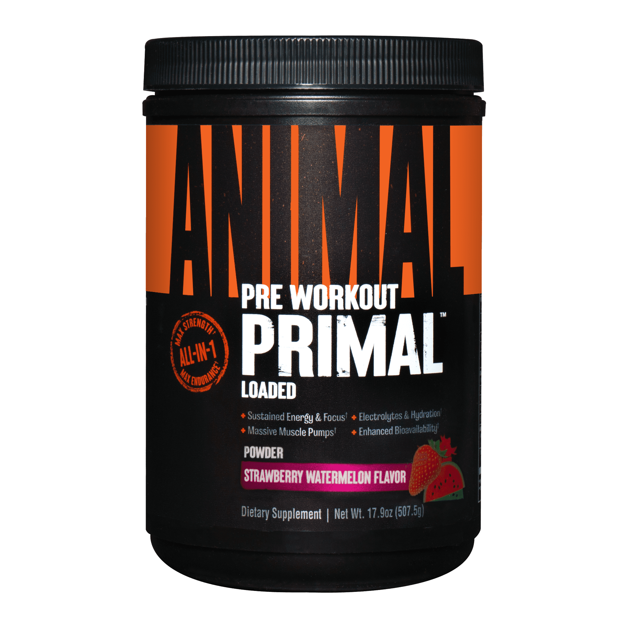 Animal Primal Preworkout Powder, Strawberry Watermelon, 17.9 oz (507.5 g)
