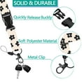 thumbnail image 6 of Groovy Flower ID Badge Holder with Retractable Badge Reel Clip, Detachable Lanyards for Id Badges Key, Cute Card Name Tag Lanyard ID Protector Bage Clips for Women Nurse Teacher, Beige, 6 of 6