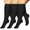 Black, variant on 3 Pairs Plus Size Copper Compression Socks for Women & Men Circulation 20-30 mmHg - Better Blood Flow, Swelling , Best Support for Medical, Running, Nursing