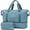 Blue Green, variant on Gynky Travel Duffel Bag 2 Set Weekender Bags for Women Large Expandable with Make up Bag Carry On Overnight Gym Duffel Bags with Wet Pocket Hospital Bags for Labor and Delivery Black