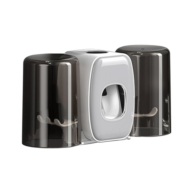 Toothbrush For Bathrooms Automatic Toothpaste Dispenser Space Saving Toothbrush And Toothpaste Toothbrush Wall Mounted With 2 Cups For Bathroom