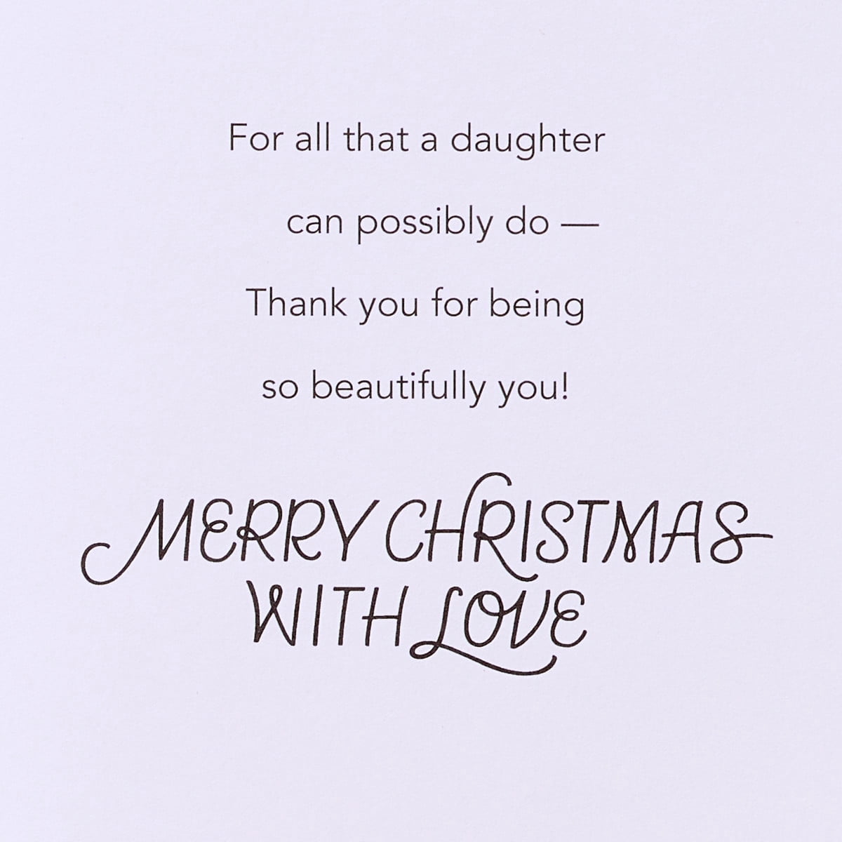 American Greetings Christmas Card for Daughter (Making Life Fun)
