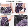 thumbnail image 6 of FORMRS Womens Swim Shorts Mesh Liner Quick Dry Casual Beach Board Bottom with Pockets, Sizes S-2XL, Purple Roses, 6 of 9