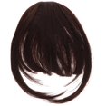 thumbnail image 3 of HLONK Frange à Clip pour Cheveux Humains pour Usage Quotidien Brun Foncé, 3 of 6