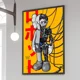 thumbnail image 4 of 1 póster de estatua de K-kaws-art, póster adhesivo de película, pegatina de papel Kraft retro, bricolaje, para habitación, bar, cafetería, arte estético, pintura de pared, 4 of 5