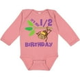 thumbnail image 3 of Inktastic Half Birthday 6 Months Baby Monkey Boys or Girls Long Sleeve Baby Bodysuit, 3 of 5
