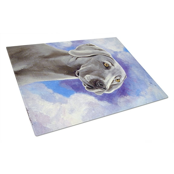 Carolines Treasures 7063LCB Azure Skies Weimaraner Glass Cutting Board Large, 12H x 16W, multicolor