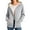 Gray-Coat, variant on Qetyuw Womens Winter Sherpa Lined Jacket Thickened Warm Long Sleeve Hooded Jackets Full Zip Up Casual Loose Coat