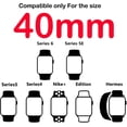 thumbnail image 2 of for 40mm Apple Watch Series 4 5 6 SE Nike+ Edition Case, Njjex [1-Pack] Built-in Screen Protector Overall Protective Case TPU Ultra-Thin Bumper Flexible Lightweight Cover -Black, 2 of 10