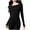 Black, variant on Fewfanhot Women's Lightweight Thermal Top - Long Sleeved Round Neck Solid Color, Soft Base Layer for Comfort Versatile Layering