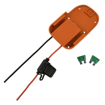 

DIY electric wheel adapter fuse 14AWG wire holder Ridgid AEG 18V battery adapter