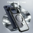 thumbnail image 3 of JETech Magnetic Case for iPhone 17 Pro Max 6.9-Inch, Compatible with MagSafe, Soft Electroplated TPU Frame with Hard Clear PC Back, Shockproof Phone Cover (Black), 3 of 5