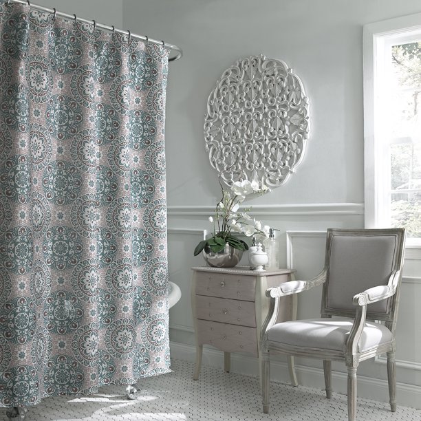 Excell Carthe Boho Chic Fabric Shower Curtain