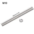 thumbnail image 2 of Unique Bargains 15Pack M10 x 350mm Fully Threaded Rod w 15Pack Hex Nuts, 1.5mm Pitch 304 Stainless Steel Right Hand Threaded Rod, 2 of 4