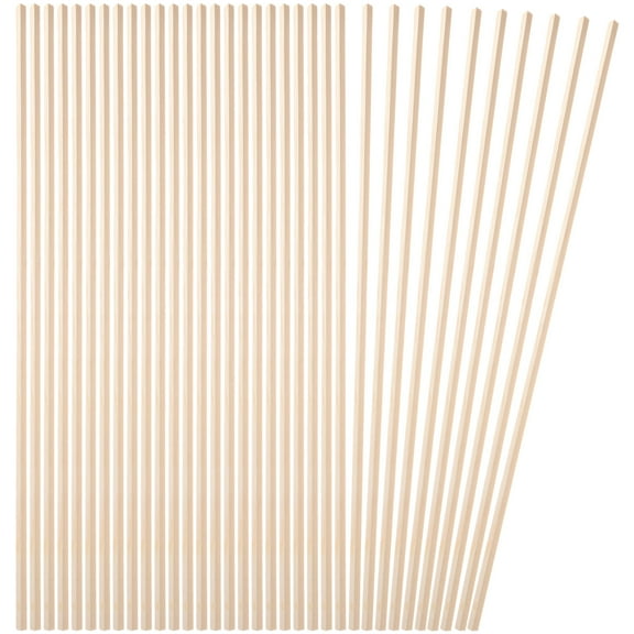 BESTOYARD Smooth Beige Wooden Trim for Window and Furniture Screen 10Pcs