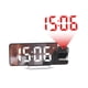 thumbnail image 4 of Reloj despertador con proyección, pantalla LED grande y proyector giratorio, reloj digital Blanco, 4 of 9