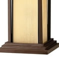 thumbnail image 3 of 1 Light Large Outdoor Low Voltage Pier Mount Lantern in Craftsman-Coastal Style 11 inches Wide By 17 inches High-Anchor Bronze Finish-E26 Medium Lamp, 3 of 8