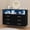 Black, variant on White Dresser with LED Light, Modern Wood Dresser with 6 Wide Drawers, Large Double Dresser for Entryway Living Room