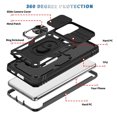 thumbnail image 4 of For Motorola Moto G 5G 2024 Built in Sliding Camera Lens Protection & Finger Ring Stand Holder Hybrid TPU PC Shockproof Phone Case Cover by Xpression - Black, 4 of 8