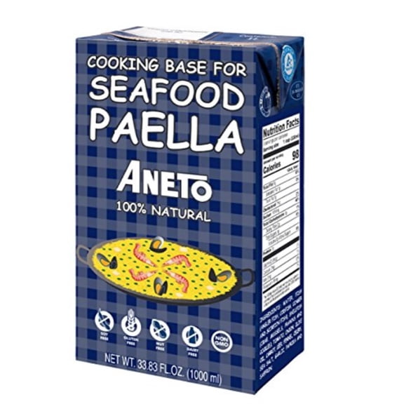 aneto seafood paella cooking base broth, 33.83 fluid ounce