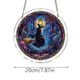 thumbnail image 2 of Halloween DIY Acrylic Puzzle Suncatcher Stained Glass Transparent Window Hanging Ornament With Metal Chain, 2 of 4