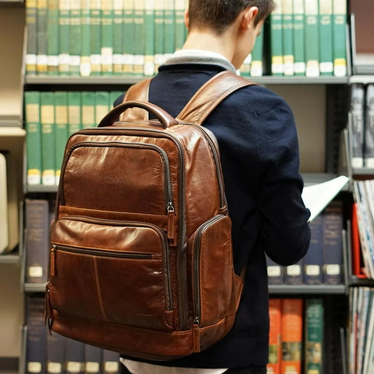 Jack georges leather backpack sale