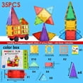 thumbnail image 4 of 35pcs/50pcs/70pcs Magnetic Tiles, Magnetic Building Blocks For Children, Magnetic, 4 of 5