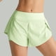 thumbnail image 5 of Pantalones cortos para correr para mujer 2 en 1 con bolsillo y capa de cobertura de cintura ancha, 5 of 8