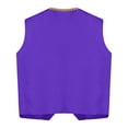 thumbnail image 4 of TSSOE Boys Arabian Prince Vest Open Front Medieval Waistcoat for Carnival Party Dress Up Purple 8, 4 of 7