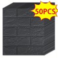 thumbnail image 2 of 20/30/40//50pcs 3D Wall Tile Sticker, Foam Brick Self-Adhesive Anti-Collision Sticker,, 2 of 5