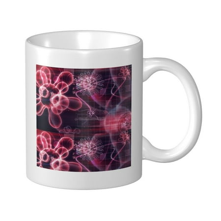 

Ceramic Mug Funny Coffee Milk Tea Mug Cup neon-viruses- Cup