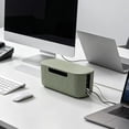 thumbnail image 6 of Desktop Cable Management Box, Sturdy Plastic Power Strip Organizer with Ventilation for Wires, 6 of 6