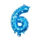 thumbnail image 1 of Globos de número Wosthever 6 azul 16 pulgadas para decoración de cumpleaños, 1 of 6